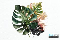 Watercolor Tropical Leave PNG Clipart Product Image 1