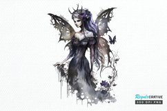 Watercolor Gothic Fairie PNG Clipart Product Image 1