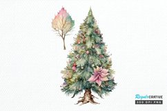 Watercolor Fairy Christmas Trees PNG Clipart Product Image 1