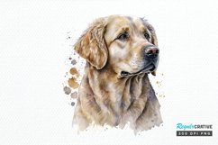 Watercolor Golden Dog PNG Clipart Product Image 1
