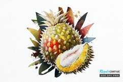 Watercolor Durian PNG Clipart Product Image 1