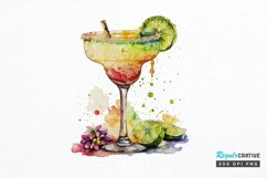 Watercolor Margarita PNG Clipart Product Image 1