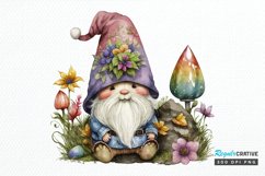 Watercolor easter bunny Gnome PNG Clipart Product Image 1