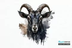 Watercolor Gothic Animal PNG Clipart Product Image 1
