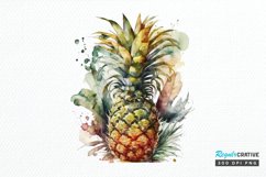 Watercolor Pineapple PNG Clipart Product Image 1