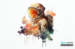 Watercolor Astronaut Planet PNG Clipart Product Image 1