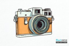 Retro Travel Camera PNG Clipart Product Image 1