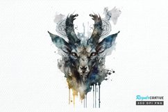 Watercolor Gothic Animal PNG Clipart Product Image 1