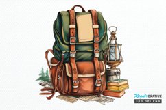Vintage Backpack PNG Clipart Product Image 1