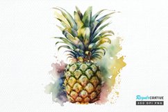 Watercolor Pineapple PNG Clipart Product Image 1