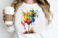 Watercolor Cocktail PNG Clipart Product Image 2
