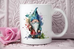 Watercolor Christmas Gnome PNG Clipart Product Image 2