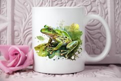 Watercolor Green Frog PNG Clipart Product Image 2