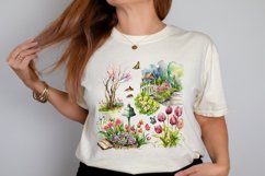 Watercolor Spring Garden PNG Clipart Product Image 2