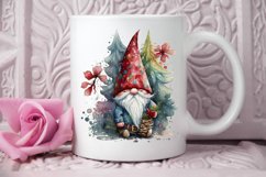 Watercolor Christmas Gnome PNG Clipart Product Image 2