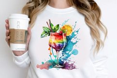 Watercolor Cocktail PNG Clipart Product Image 2