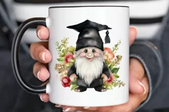 Watercolor Gnome Graduate PNG Clipart Product Image 2