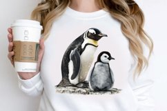 Mom and Baby Penguin PNG Clipart Product Image 2