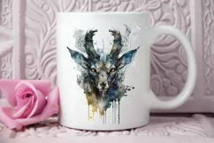 Watercolor Gothic Animal PNG Clipart Product Image 2