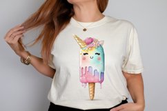 Watercolor Cute Ice Cream PNG Clipart Product Image 2