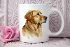 Watercolor Golden Dog PNG Clipart Product Image 2