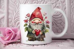 Watercolor valentine Gnome PNG Clipart Product Image 2