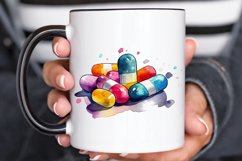 Watercolor Nurse Supplies PNG Clipart Product Image 2