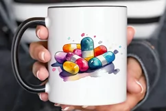 Watercolor Nurse Supplies PNG Clipart Product Image 2