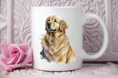 Watercolor Golden Dog PNG Clipart Product Image 2