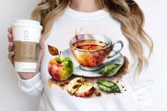 Watercolor Cinnamon Apple Tea PNG Clipart Product Image 2
