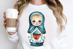 Watercolor Matryoshka Dolls PNG Clipart Product Image 2