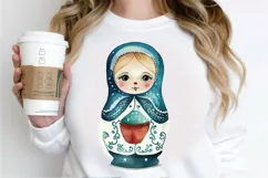 Watercolor Matryoshka Dolls PNG Clipart Product Image 2