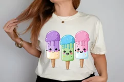 Watercolor Cute Ice Cream PNG Clipart Product Image 2