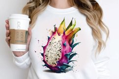Watercolor Dragon Fruit PNG Clipart Product Image 2