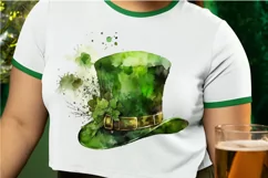 Watercolor Green Hat St.Patrick's Day PNG Clipart Product Image 2
