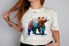 Watercolor Bear PNG Clipart Product Image 2