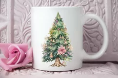 Watercolor Fairy Christmas Trees PNG Clipart Product Image 2