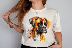 Watercolor Cute Boxer PNG Clipart Product Image 2