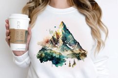 Watercolor Mountain PNG Clipart Product Image 2