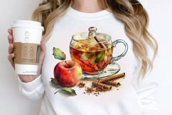 Watercolor Cinnamon Apple Tea PNG Clipart Product Image 2
