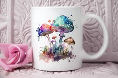 Watercolor Magic Mushrooms PNG Clipart Product Image 2
