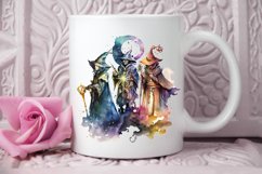 Watercolor Celestial Wizards PNG Clipart Product Image 2