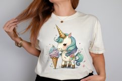 Watercolor Magical Unicorn PNG Clipart Product Image 2