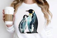 Mom and Baby Penguin PNG Clipart Product Image 2