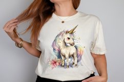 Watercolor Magical Unicorn PNG Clipart Product Image 2