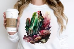 Watercolor Raw Tourmaline Crystal PNG Clipart Product Image 2