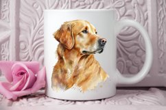 Watercolor Golden Dog PNG Clipart Product Image 2