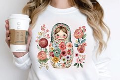 Watercolor Matryoshka Dolls PNG Clipart Product Image 2