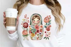 Watercolor Matryoshka Dolls PNG Clipart Product Image 2
