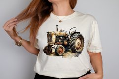 Watercolor Old Tractor PNG Clipart Product Image 2